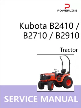 Руководство по ремонту трактора Kubota B2410 | B2710 | B2910
