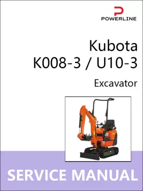 Руководство по ремонту экскаватора Kubota K008-3 | U10-3