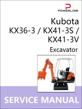 Руководство по ремонту экскаватора Kubota KX36-3 | KX41-3S | KX41-3V