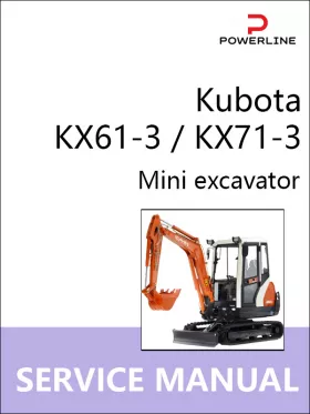 Руководство по ремонту экскаватора Kubota KX61-3 | KX71-3