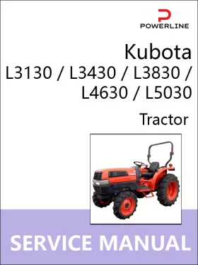 Руководство по ремонту трактора Kubota L3130 | L3430 | L3830 | L4630 | L5030