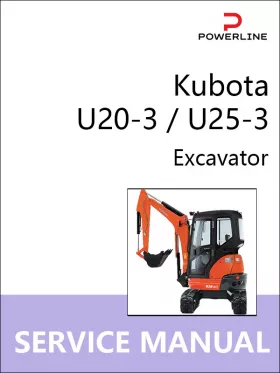 Руководство по ремонту экскаватора Kubota U20-3 | U25-3