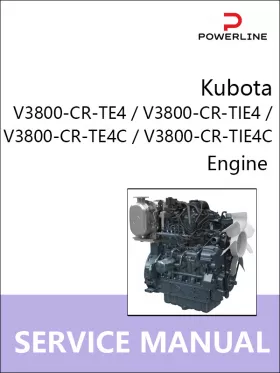Руководство по ремонту Kubota V3800-CR-TE4 | V3800-CR-TIE4 | V3800-CR-TE4C | V3800-CR-TIE4C