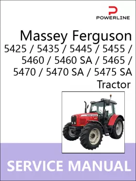 Руководство по ремонту Massey Ferguson 5425 | 5435 | 5445 | 5455 | 5460 | 5460 SA | 5465 | 5470 | 5470 SA | 5475 SA