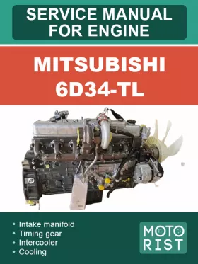 Руководство по ремонту двигателя Mitsubishi 6D34-TL