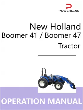 Инструкция по эксплуатации и техническому обслуживанию трактора New Holland Boomer 41 | Boomer 47