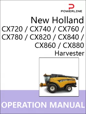 Руководство по ремонту комбайна New Holland CX720 | CX740 | CX760 | CX780 | CX820 | CX840 | CX860 | CX880