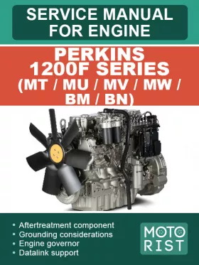 Руководство по ремонту двигателей Perkins 1200F Series MT | MU | MV | MW | BM | BN