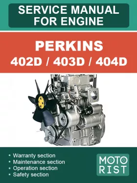 Руководство по ремонту двигателей Perkins 402D | 403D | 404D