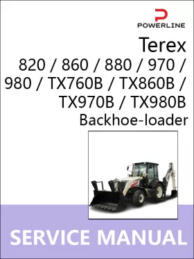 Руководство по ремонту экскаватора-погрузчика Terex 820 | 860 | 880 | 970 | 980 | TX760B | TX860B | TX970B | TX980B