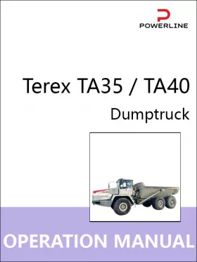 Инструкция по эксплуатации и техническому обслуживанию самосвала Terex TA35 | TA40