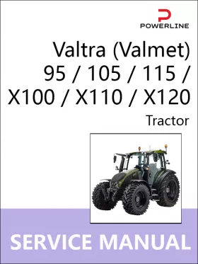 Руководство по ремонту трактора Valtra | Valmet | 95 / 105 | 115 | X100 | X110 | X120