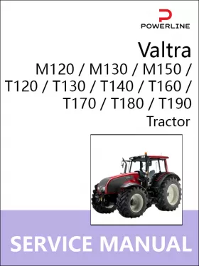 Руководство по ремонту трактора Valtra M120 | M130 / M150 | T120 | T130 | T140 | T160 | T170 | T180 | T190