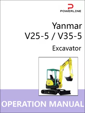 Руководство по эксплуатации и техобслуживанию экскаватора Yanmar V25-5 | V35-5